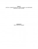 GESTION Y ADMINISTRACION DEL TALENTO HUMANO