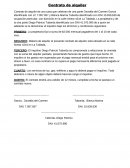 Contrato de alquiler de una casa