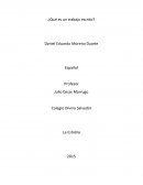 ¿Qué es un trabajo escrito?