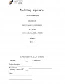 EVALUACIÓN TRABAJO ESCRITO - MARKETING EMPRESARIAL