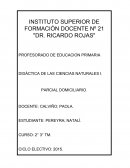 DIDÁCTICA DE LAS CIENCIAS NATURALES I