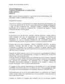 QUEJA ANTE TRIBUNAL POR NEGLIGENCIA Y FALTA DE ETICA PROFESIONAL