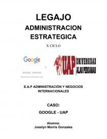 CASO: GOOGLE - UAP. Página 1