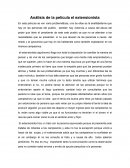 Análisis de la película el extensionista