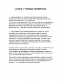 Cultura y ventajas competitivas