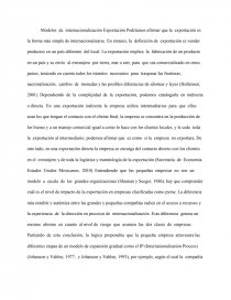 Modelo de internacionalizacion PYMES. Página 1