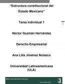 Estructura constitucional del estado mexicano