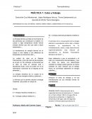 PRÁCTICA 7. Calor y trabajo