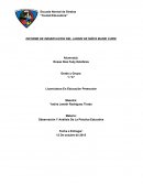 INFORME DE OBSERVACION DEL JARDIN DE NIÑOS MARIE CURIE