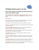 Reglas básicas para ir al cine