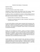 PROYECTO DE CIENCIA Y TECNOLOGÍA