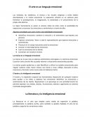 El arte es un lenguaje emocional