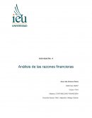 Actividad Análisis de las razones financieras
