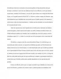 Análisis macroeconómico de la situación entre Ecuador y Colombia. Página 4