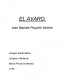 EL AVARO de Moliere ANÁLISIS LITERARIO