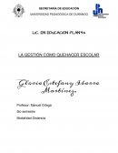 La gestión como quehacer escolar