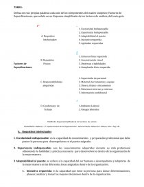 Factores de Especificacion. Página 1