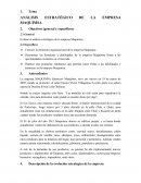 ANÁLISIS ESTRATÉGICO DE LA EMPRESA MAQUIMSA