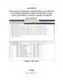 Base de datos por medio de SQL, con los datos de un estudiante