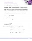 Actividad 2. Límites de funciones