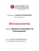 Opinión: Simposio Universitario de Financiamiento