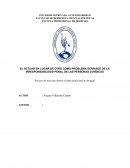 El actuar en lugar de otro como problema derivado de la irresponsabilidad penal de las personas jurídicas