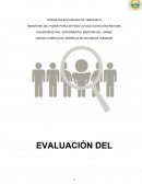 La Evaluación del Desempeño. Responsabilidad por la Evaluación del Desempeño
