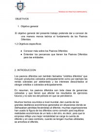 PASIVOS DIFERIDOS. Página 1