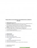 Trabajo adicional caso de Exportación según Método Directo y Método de Retroceso