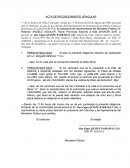 Acta de reconocimiento vehicular