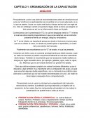 CAPÌTULO 1: ORGANIZACIÒN DE LA CAPACITACIÒN