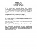 MODULO V: LAS HIPOTESIS