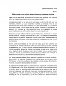 DIFERENCIAS ENTRE PAISES DESARROLLADOS Y SUBDESARROLLADOS