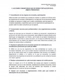 Acciones comunitarias que se deben fortalecer en el ámbito preventivo