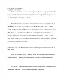 CAPITULO II. LA EMPRESA 2.1 RESEÑA HISTORICA. Página 1