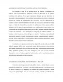 ANÁLISIS DE LOS SISTEMA FINANCIERO ACTUAL EN VENEZUELA