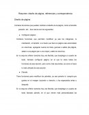 Resumen: diseño de página, referencias y correspondencia