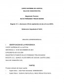 ANÁLISIS DE JURISPRUDENCIA CORTE SUPREMA DE LA JUSTICIA