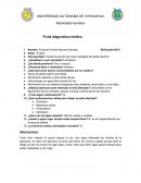 Ficha diagnóstica médica