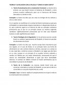 TEORIAS Y SU RELACION CON LA PELICULA “COMO SI FUERA CIERTO”