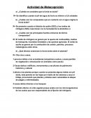 Quimica Actividad de Metacognición