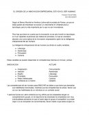 EL ORIGEN DE LA INNOVACION EMPRESARIAL ESTA EN EL SER HUMANO