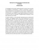 PROPUESTA DE INVESTIGACIÓN DE MERCADOS TURISMO