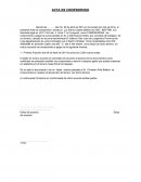 Acta de compromiso de pago: Compraventa de terreno