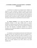 LA ECONOMÍA COLOMBIANA, UN FUTURO INCIERTO – UN PRESENTE PROMETEDOR