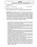 Informe técnico de ingreso a área restringida