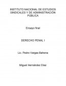 Derecho penal - Actividad