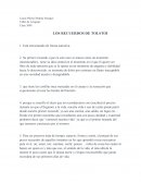 LOS RECUERDOS DE TOLSTOI