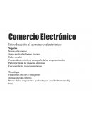 Comercio Electrónico Introducción al comercio electrónico
