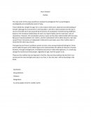 Cadena de favores. Reporte en inglés